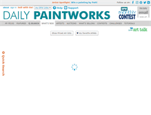 Tablet Screenshot of dailypaintworks.com